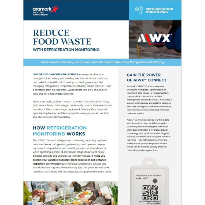 AIWX Connect Refrigeration Monitoring one pager.